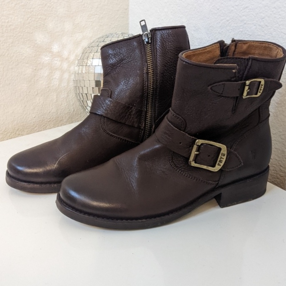 Frye brown leather boots